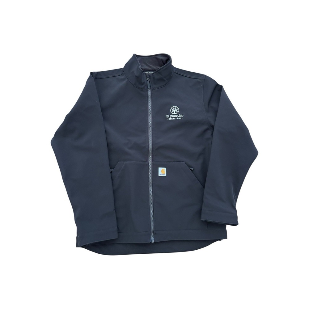 Carhartt Jacket Mens L BLACK RAIN Defender Softshell Relaxed Fit OJ6438-M